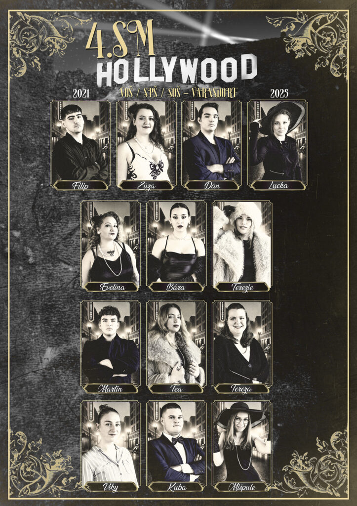 Oldschool Hollywood Maturitní tablo