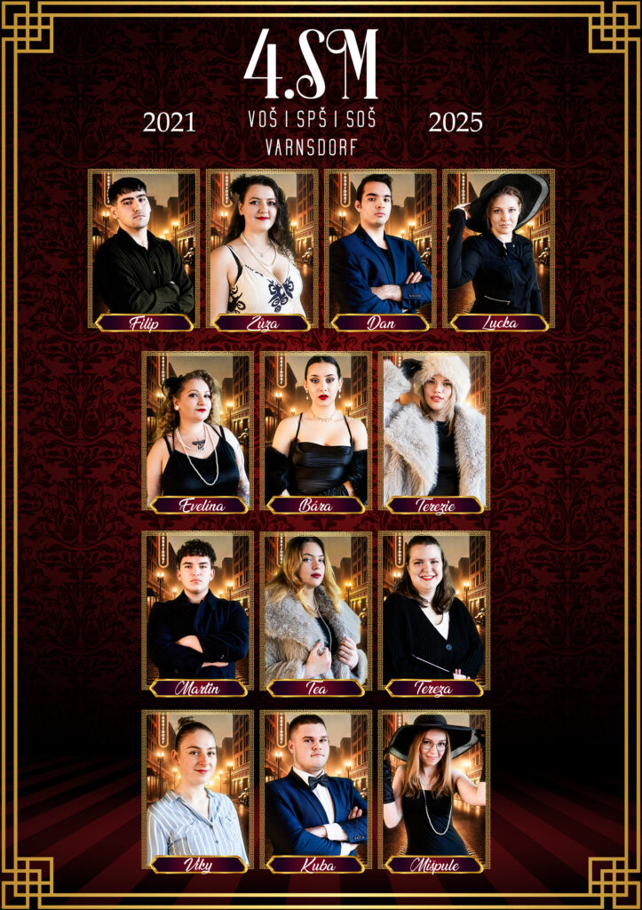 Maturitní tablo Vintage Hollywood